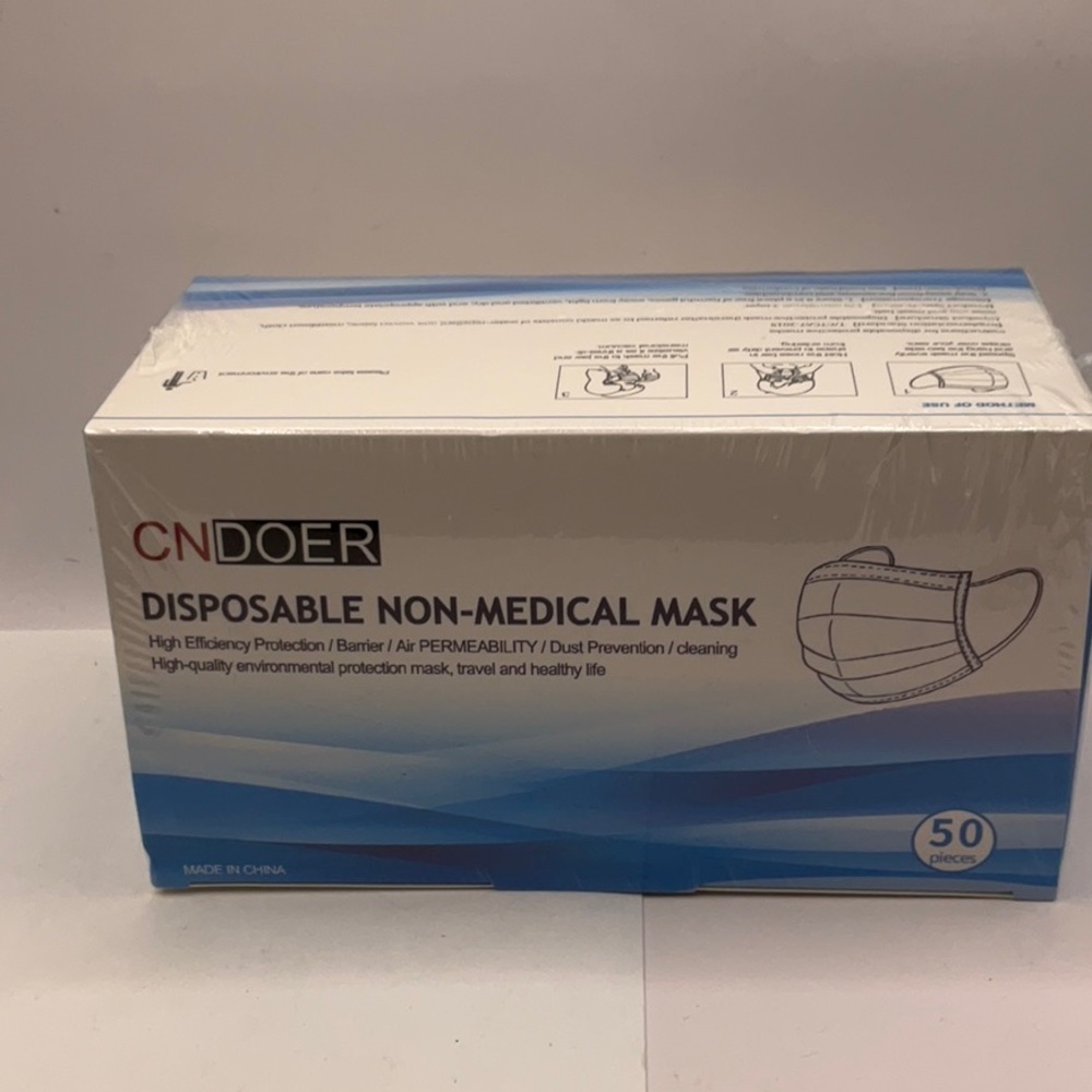 Disposable 3-Ply with Earloop for Personal use face mask (50 pcs)non medical